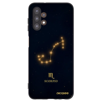 Picasee silikonowe czarne etui na Samsung Galaxy A13 4G A135 - SCORPIO