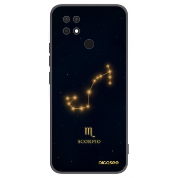 Picasee silikonowe czarne etui na Xiaomi Redmi 10C - SCORPIO