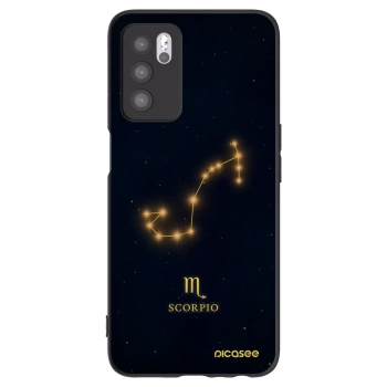 Picasee silikonowe czarne etui na OPPO A16 - SCORPIO
