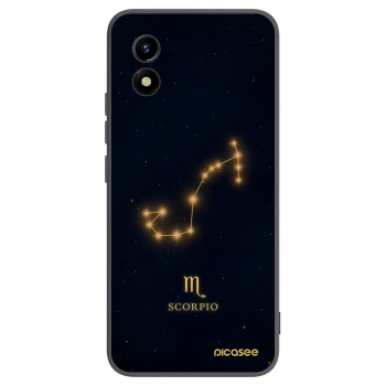 Picasee silikonowe czarne etui na Vivo Y01 - SCORPIO