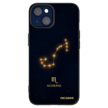 Picasee silikonowe czarne etui na Apple iPhone 14 - SCORPIO