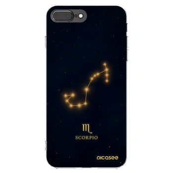Picasee silikonowe przeźroczyste etui na Apple iPhone 8 Plus - SCORPIO