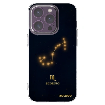 Picasee silikonowe przeźroczyste etui na Apple iPhone 14 Pro - SCORPIO