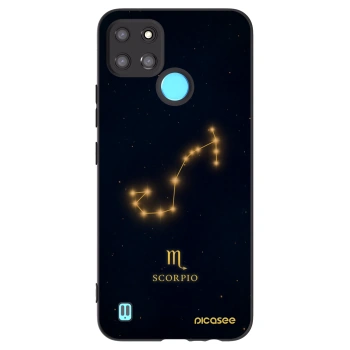 Picasee silikonowe czarne etui na Realme C21Y - SCORPIO