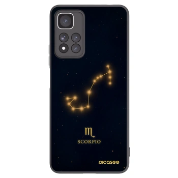 Picasee silikonowe czarne etui na Xiaomi Redmi Note 11 Pro+ 5G - SCORPIO