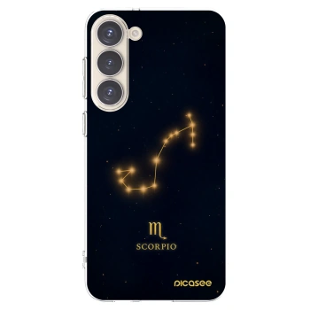 Picasee silikonowe przeźroczyste etui na Samsung Galaxy S23+ 5G - SCORPIO