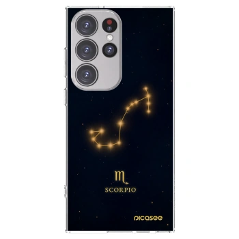 Picasee silikonowe przeźroczyste etui na Samsung Galaxy S23 Ultra 5G - SCORPIO