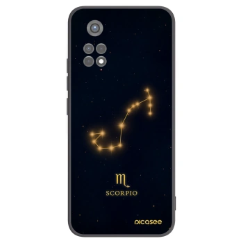 Picasee silikonowe czarne etui na Xiaomi Redmi Note 11S 5G - SCORPIO