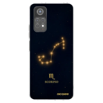Picasee silikonowe przeźroczyste etui na Xiaomi Redmi Note 11S 5G - SCORPIO