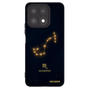 Picasee silikonowe czarne etui na Honor X8a - SCORPIO