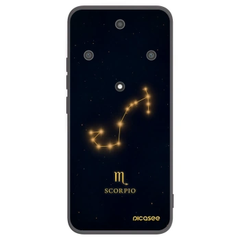 Picasee silikonowe czarne etui na Honor Magic5 Lite 5G - SCORPIO