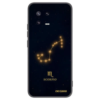 Picasee silikonowe czarne etui na Xiaomi 13 Pro - SCORPIO