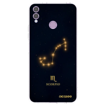Picasee silikonowe przeźroczyste etui na Honor 8X - SCORPIO