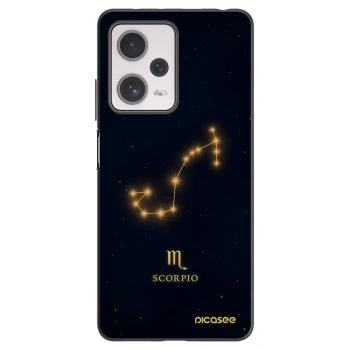 Picasee silikonowe czarne etui na Xiaomi Redmi Note 12 Pro+ 5G - SCORPIO