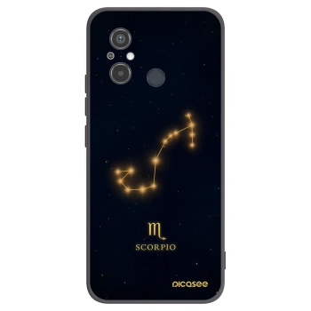 Picasee silikonowe czarne etui na Xiaomi Redmi 12C - SCORPIO