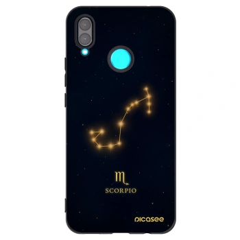 Picasee silikonowe czarne etui na Huawei Nova 3 - SCORPIO