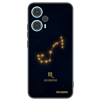 Picasee silikonowe czarne etui na Xiaomi Poco F5 - SCORPIO