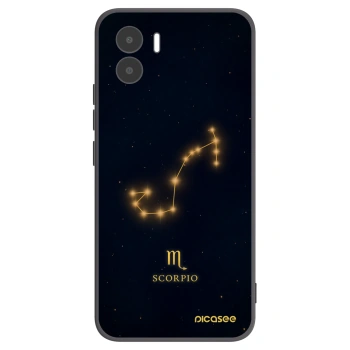 Picasee silikonowe czarne etui na Xiaomi Redmi A2 - SCORPIO