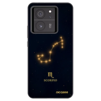 Picasee silikonowe czarne etui na Xiaomi 13T Pro - SCORPIO