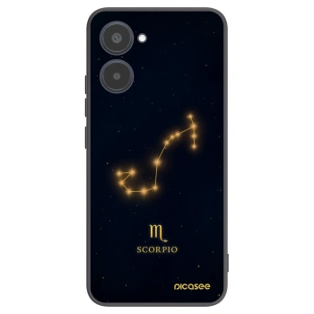 Picasee silikonowe czarne etui na Realme 10 4G - SCORPIO