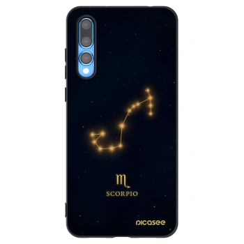 Picasee silikonowe czarne etui na Huawei P20 Pro - SCORPIO