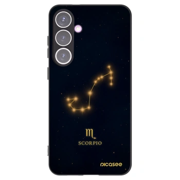Picasee silikonowe czarne etui na Samsung Galaxy S24+ S926B 5G - SCORPIO