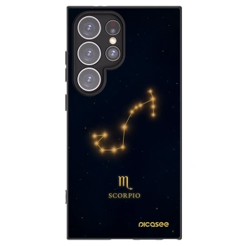 Picasee silikonowe czarne etui na Samsung Galaxy S24 Ultra S928B 5G - SCORPIO