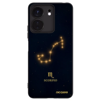 Picasee silikonowe czarne etui na Xiaomi Redmi 13C 4G - SCORPIO