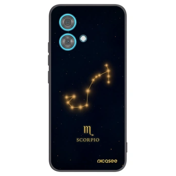 Picasee silikonowe czarne etui na Motorola Edge 40 Neo - SCORPIO