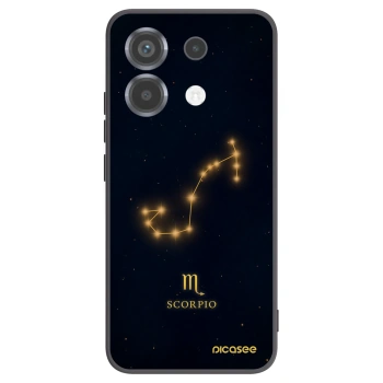 Picasee silikonowe czarne etui na Xiaomi Poco X6 - SCORPIO