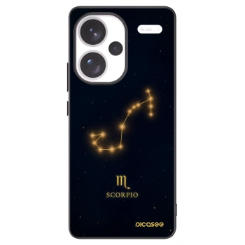 Picasee silikonowe czarne etui na Xiaomi Redmi Note 13 Pro+ 5G - SCORPIO