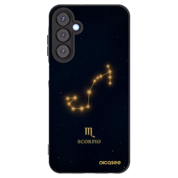 Picasee silikonowe czarne etui na Samsung Galaxy A25 A256B 5G - SCORPIO
