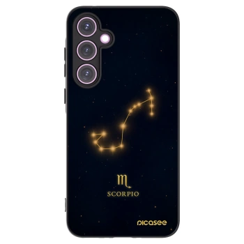 Picasee silikonowe czarne etui na Samsung Galaxy A35 5G A356B - SCORPIO