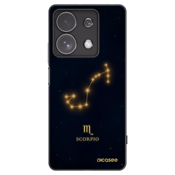 Picasee silikonowe czarne etui na Xiaomi Redmi Note 13 Pro 4G - SCORPIO