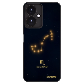 Picasee silikonowe czarne etui na Xiaomi Redmi 13C 5G - SCORPIO