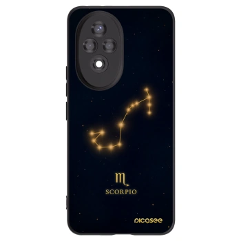Picasee silikonowe czarne etui na Honor 200 Pro 5G - SCORPIO