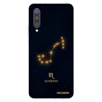 Picasee silikonowe przeźroczyste etui na Xiaomi Mi 9 - SCORPIO