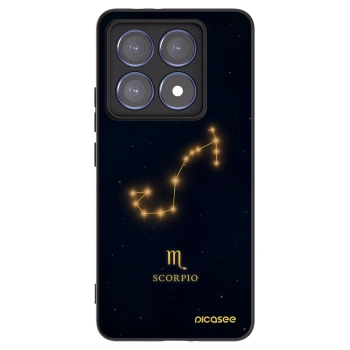 Picasee silikonowe czarne etui na Xiaomi 14T Pro - SCORPIO