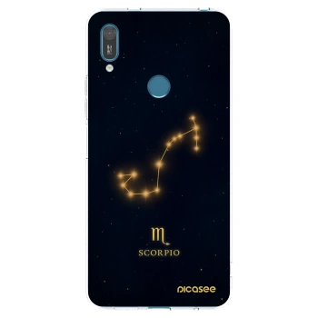 Picasee silikonowe przeźroczyste etui na Huawei Y7 2019 - SCORPIO