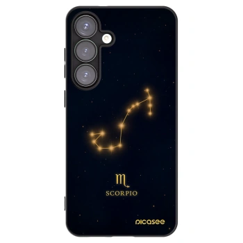 Picasee silikonowe czarne etui na Samsung Galaxy S25+ 5G - SCORPIO