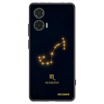 Picasee silikonowe czarne etui na Motorola Moto G35 5G - SCORPIO