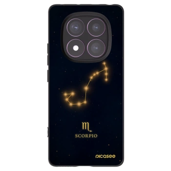 Picasee silikonowe czarne etui na Xiaomi Redmi Note 14 Pro 4G - SCORPIO