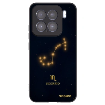 Picasee silikonowe czarne etui na Xiaomi 15 - SCORPIO