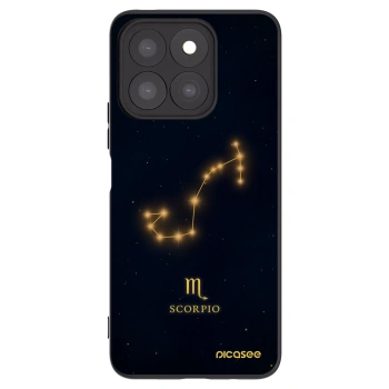 Picasee silikonowe czarne etui na Honor X8c - SCORPIO