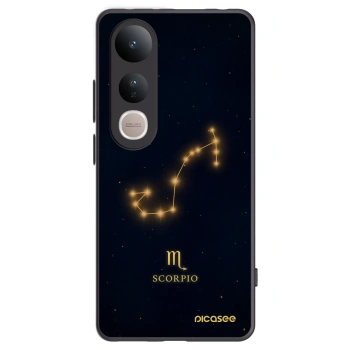 Picasee silikonowe czarne etui na Vivo V50 Lite 5G - SCORPIO