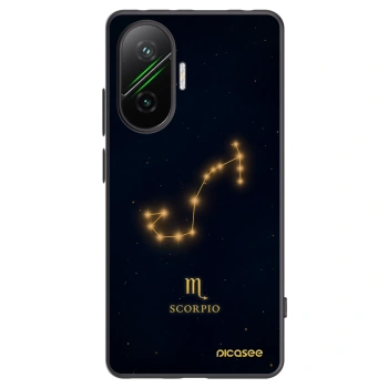 Picasee silikonowe czarne etui na Xiaomi Poco F7 Pro 5G - SCORPIO