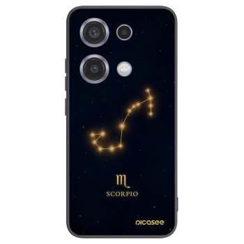 Picasee silikonowe czarne etui na Xiaomi Redmi Note 14S - SCORPIO
