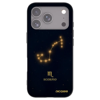 Picasee silikonowe czarne etui na Apple iPhone 17 Pro - SCORPIO