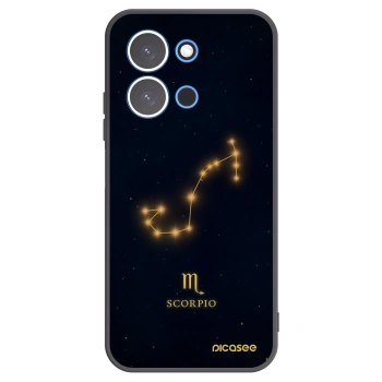 Picasee silikonowe czarne etui na Xiaomi Redmi 15C 4G - SCORPIO