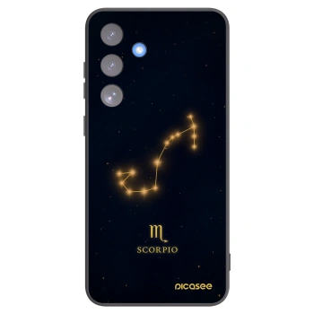 Picasee silikonowe czarne etui na Samsung Galaxy S25 FE 5G - SCORPIO